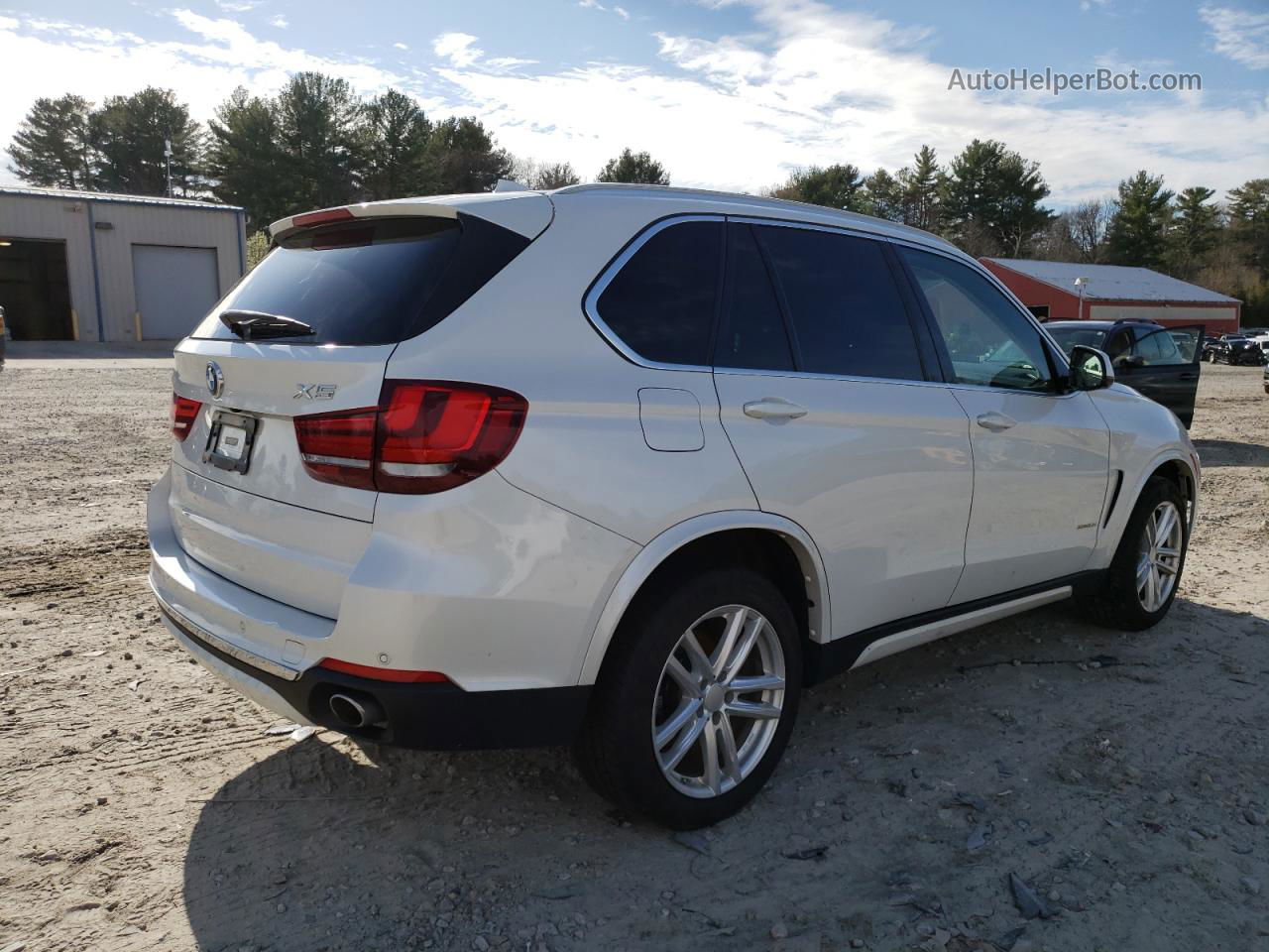 2015 Bmw X5 Xdrive35d White vin: 5UXKS4C53F0J98310