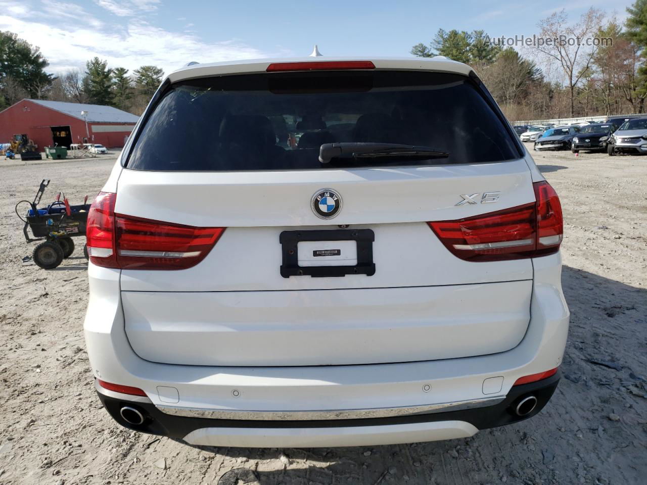 2015 Bmw X5 Xdrive35d White vin: 5UXKS4C53F0J98310