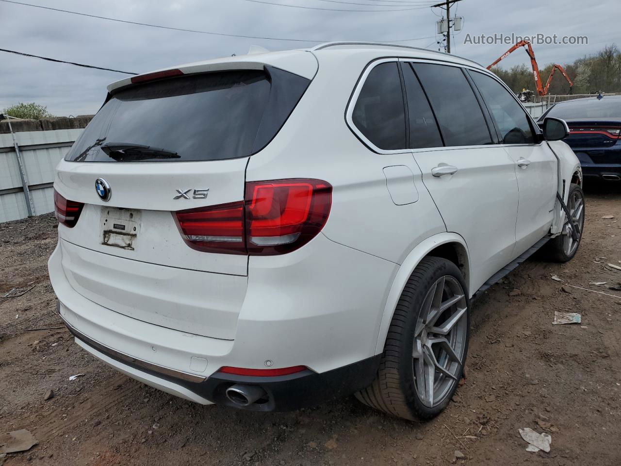 2015 Bmw X5 Xdrive35d White vin: 5UXKS4C53F0N08777