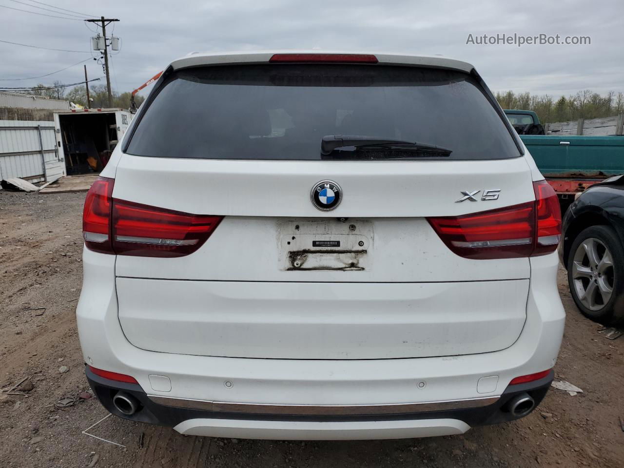 2015 Bmw X5 Xdrive35d White vin: 5UXKS4C53F0N08777