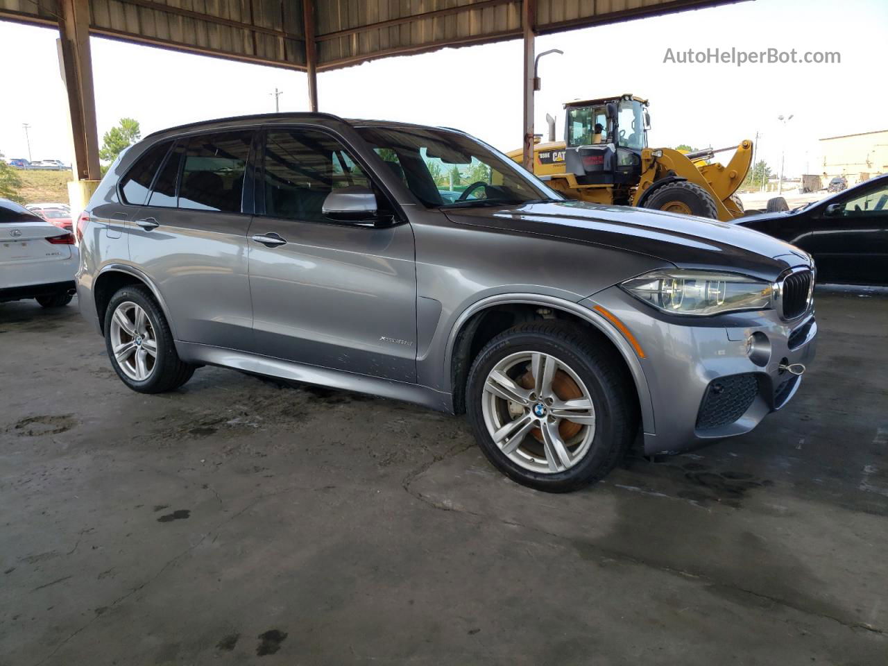 2015 Bmw X5 Xdrive35d Silver vin: 5UXKS4C54F0N06908