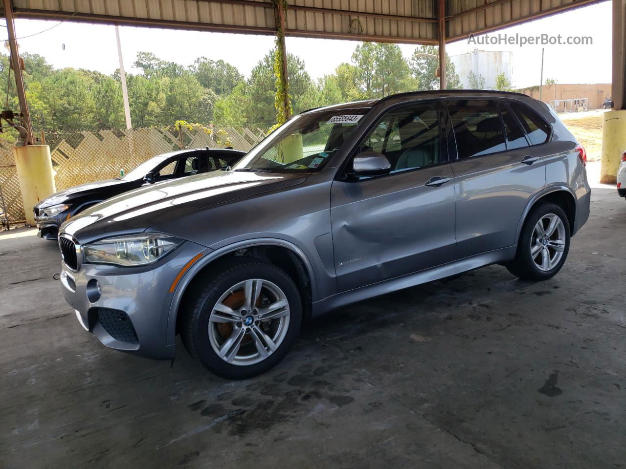 2015 Bmw X5 Xdrive35d Silver vin: 5UXKS4C54F0N06908