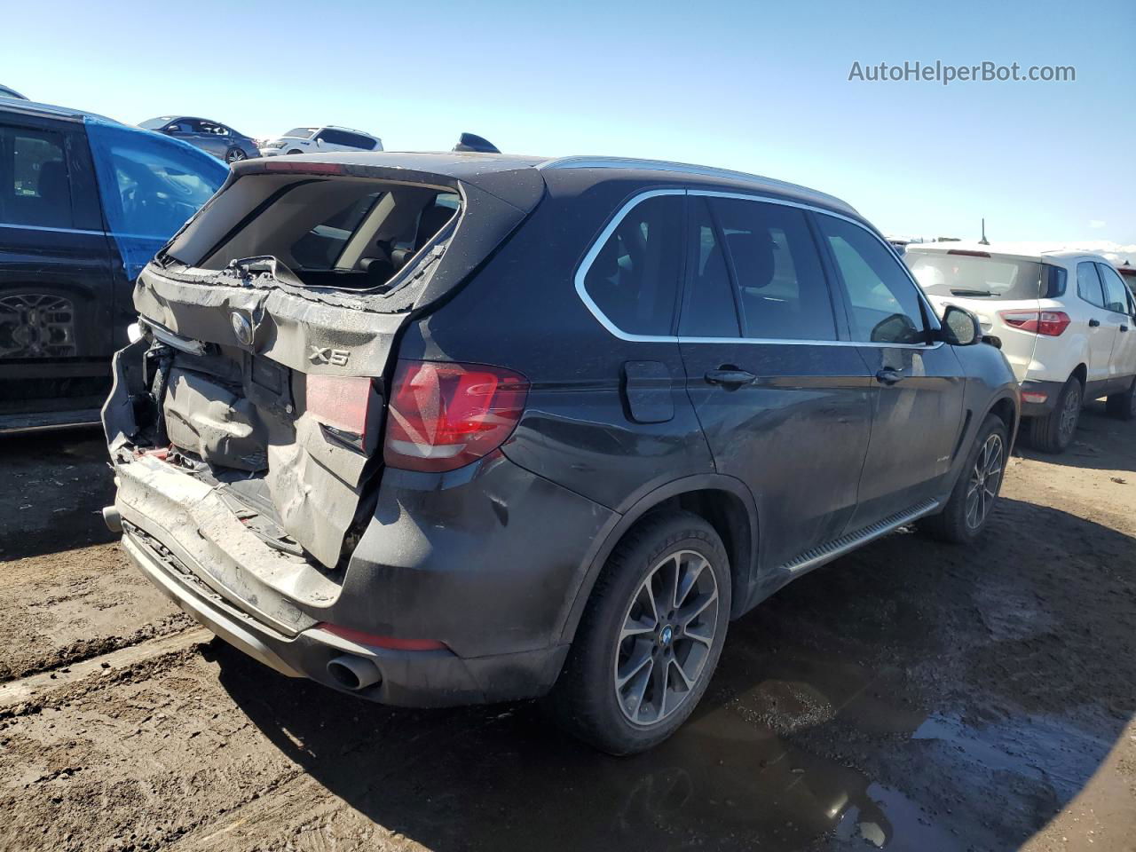 2015 Bmw X5 Xdrive35d Black vin: 5UXKS4C54F0N08996