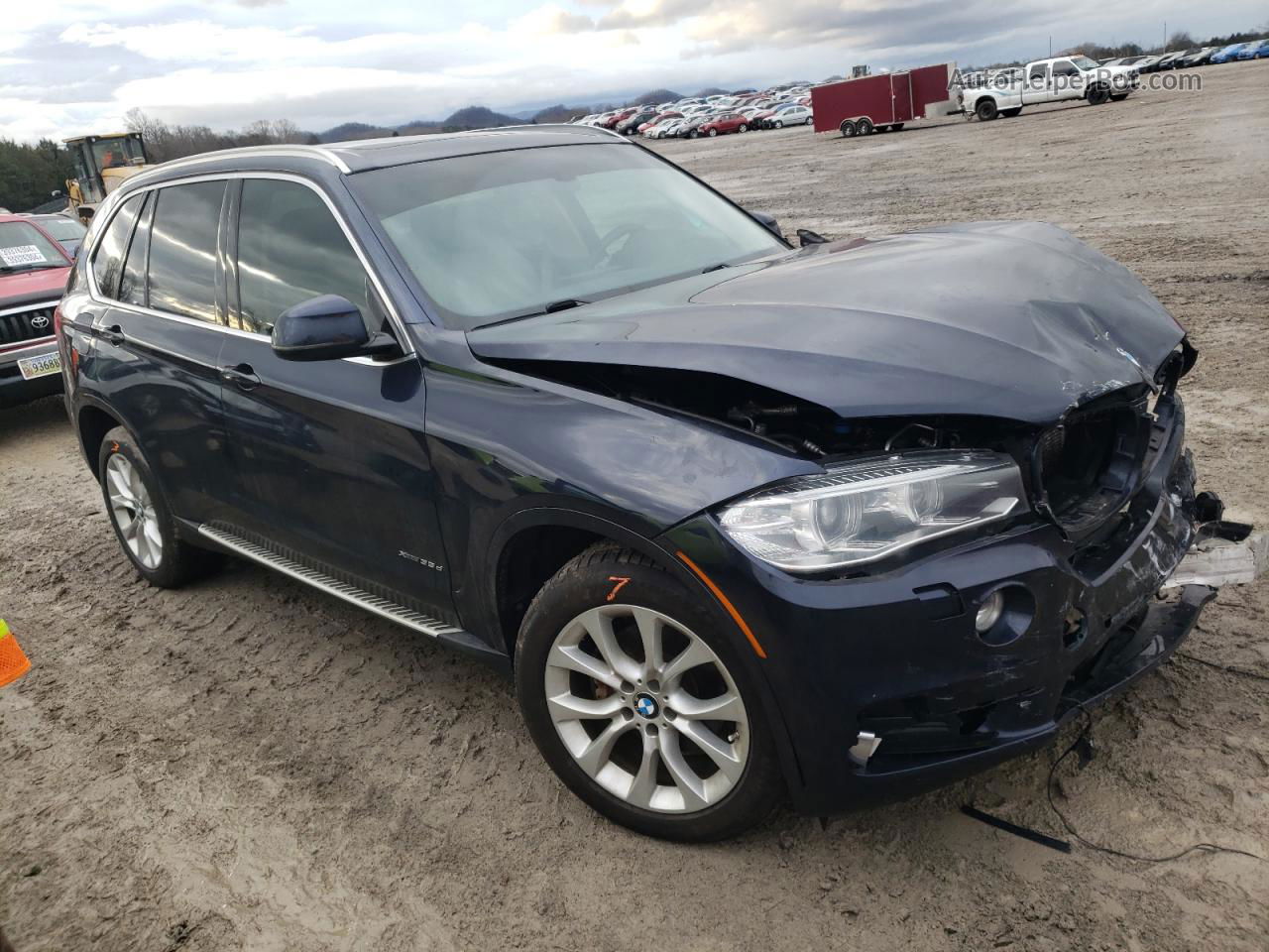 2014 Bmw X5 Xdrive35d Black vin: 5UXKS4C55E0J96265