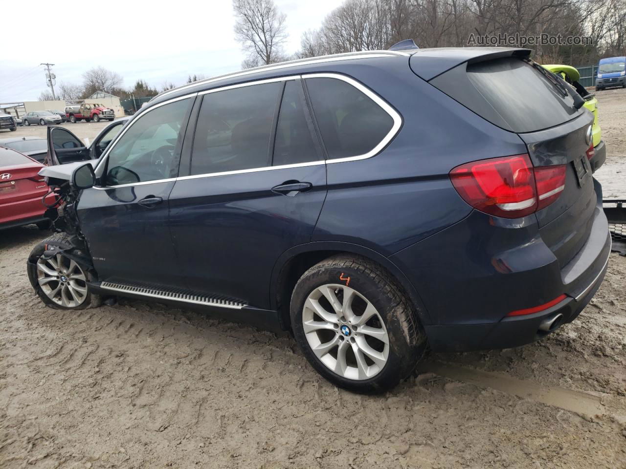 2014 Bmw X5 Xdrive35d Black vin: 5UXKS4C55E0J96265