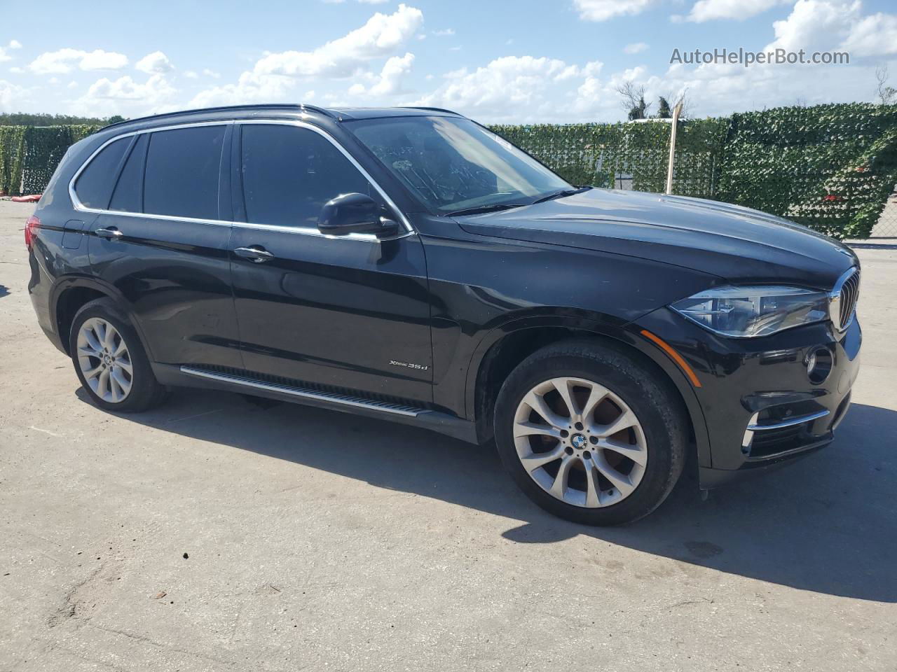 2015 Bmw X5 Xdrive35d Black vin: 5UXKS4C55F0J98714