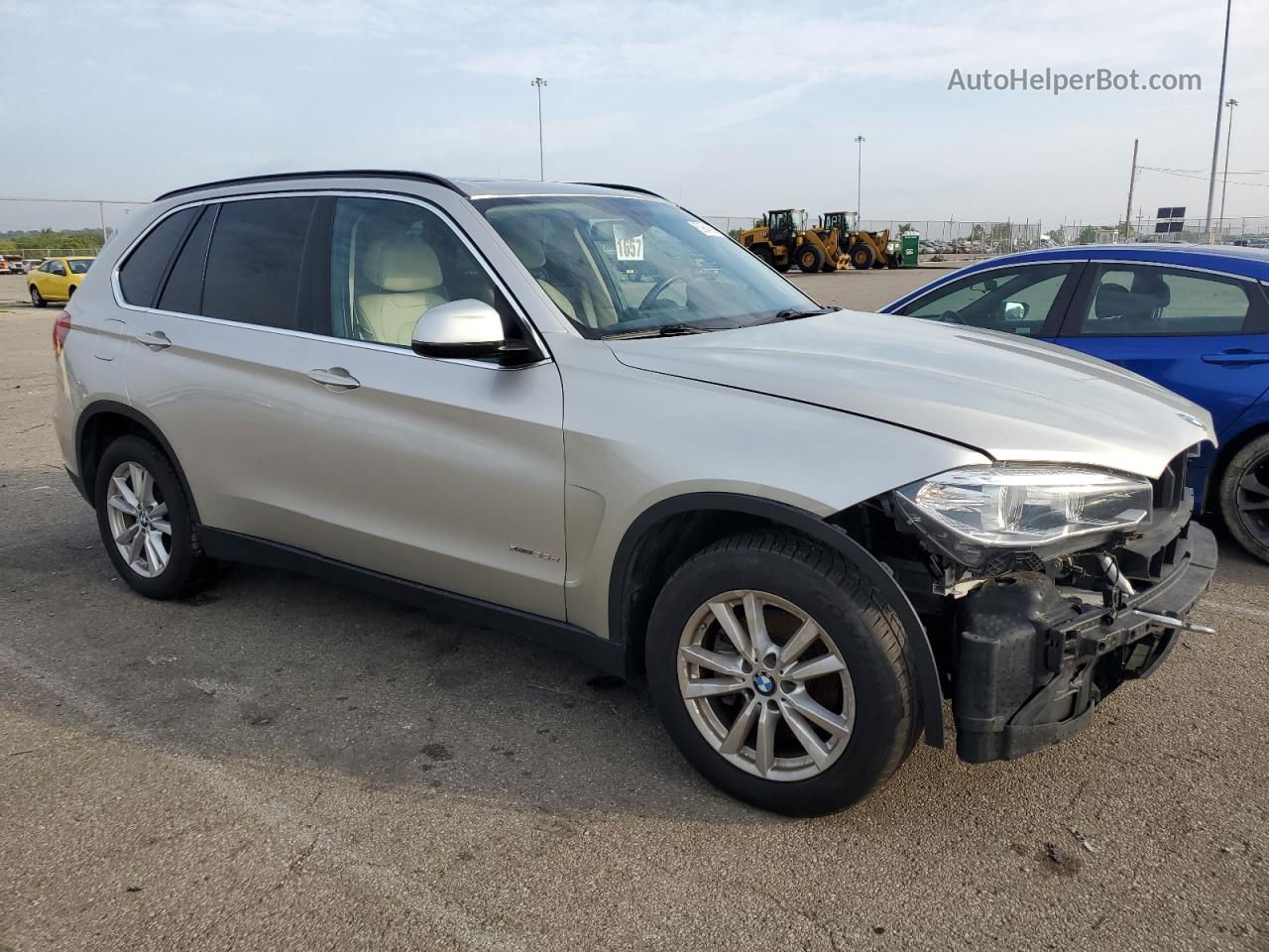 2015 Bmw X5 Xdrive35d Серебряный vin: 5UXKS4C55F0N07114