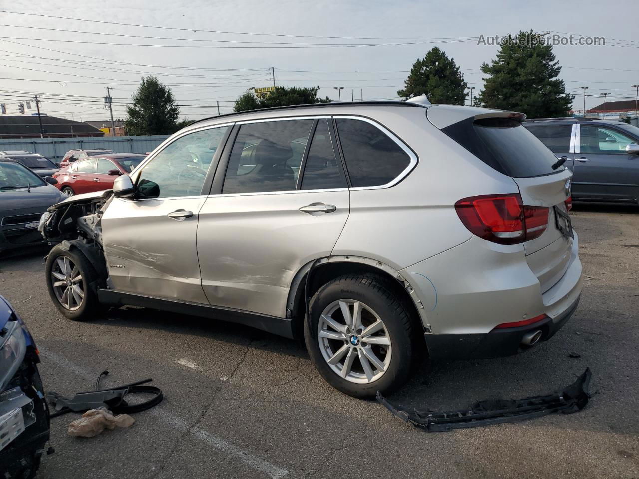 2015 Bmw X5 Xdrive35d Silver vin: 5UXKS4C55F0N07114