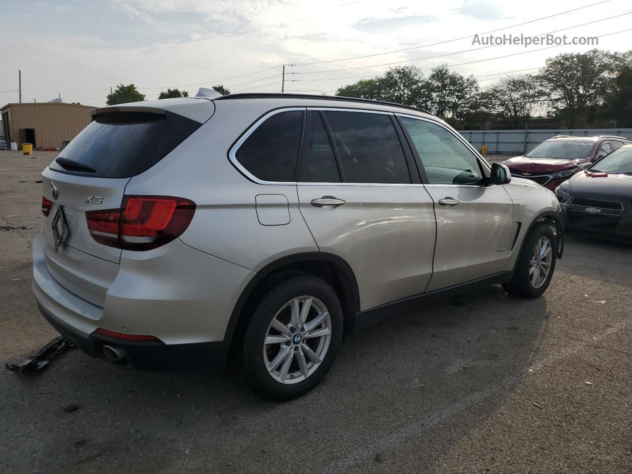 2015 Bmw X5 Xdrive35d Silver vin: 5UXKS4C55F0N07114