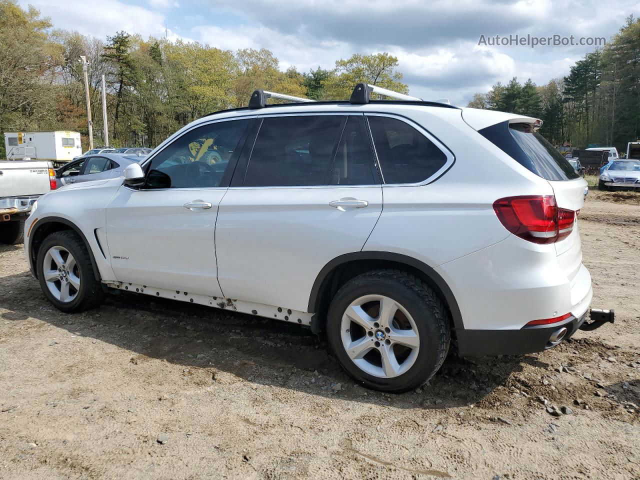 2015 Bmw X5 Xdrive35d White vin: 5UXKS4C55F0N07811