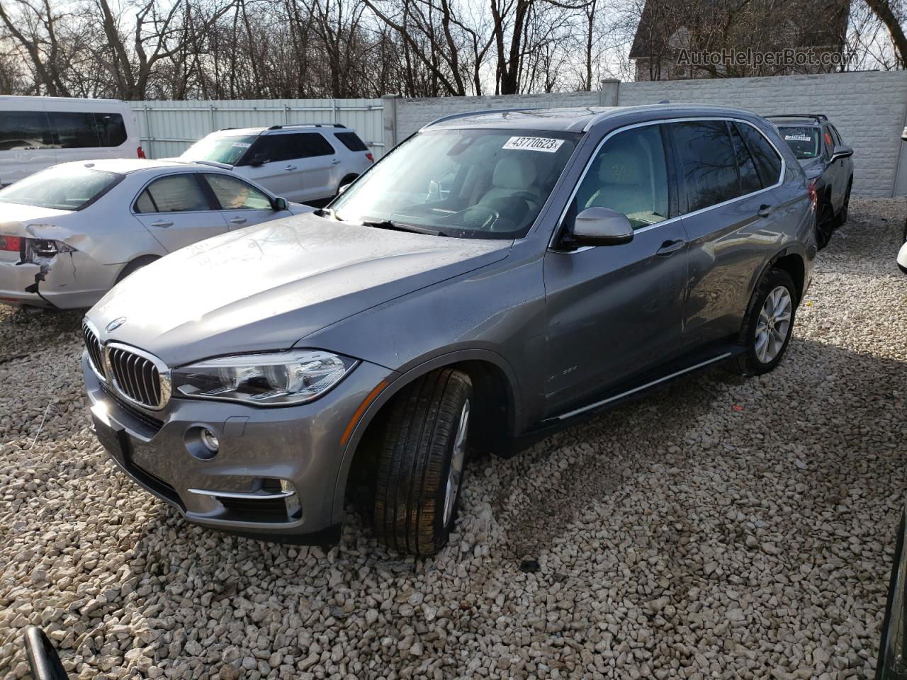 2014 Bmw X5 Xdrive35d Silver vin: 5UXKS4C56E0J93827