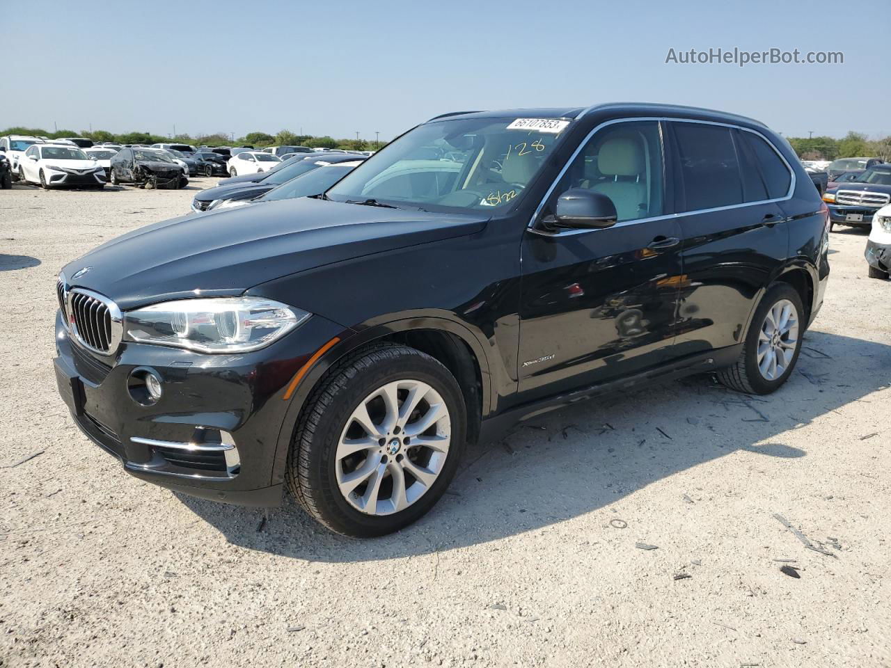 2014 Bmw X5 Xdrive35d Black vin: 5UXKS4C56E0J93889