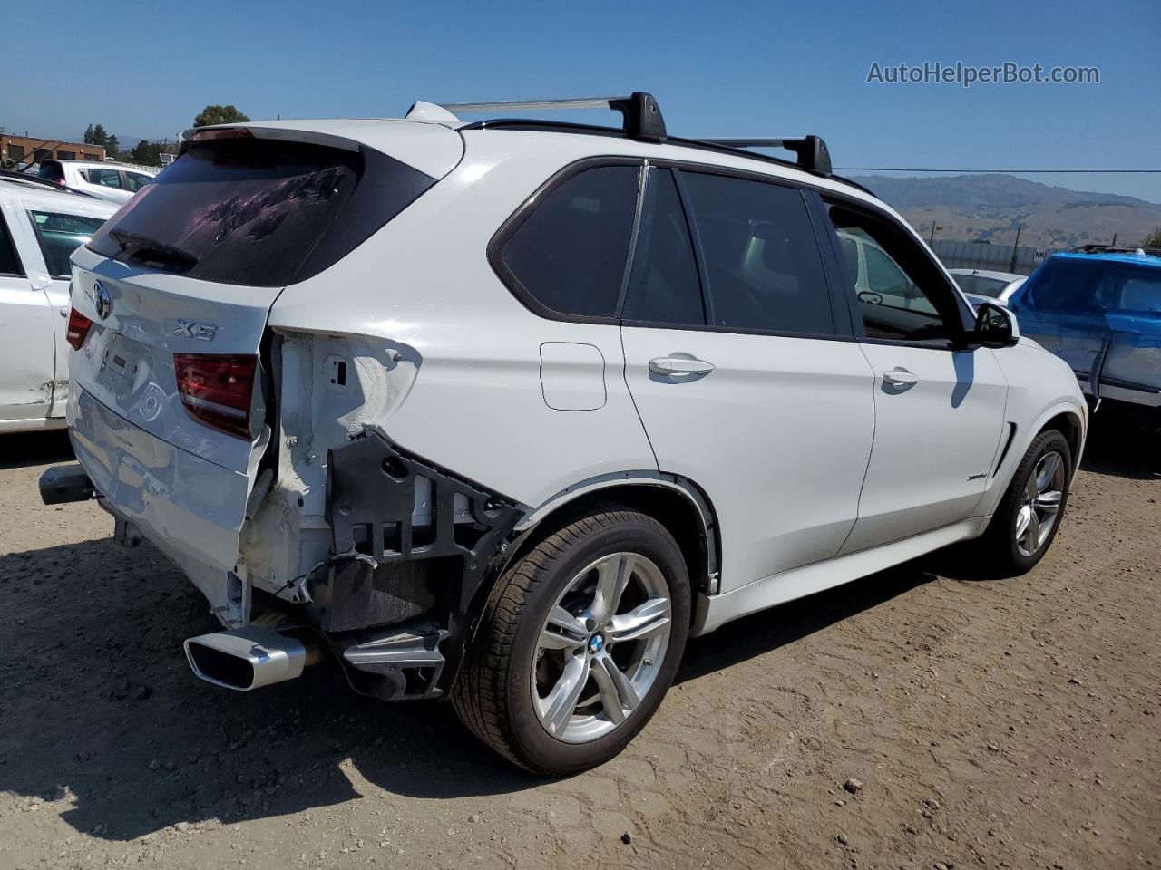 2015 Bmw X5 Xdrive35d White vin: 5UXKS4C56F0N05615