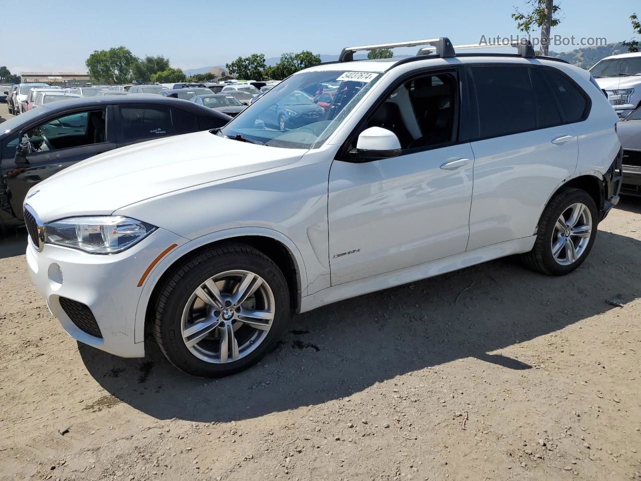 2015 Bmw X5 Xdrive35d White vin: 5UXKS4C56F0N05615