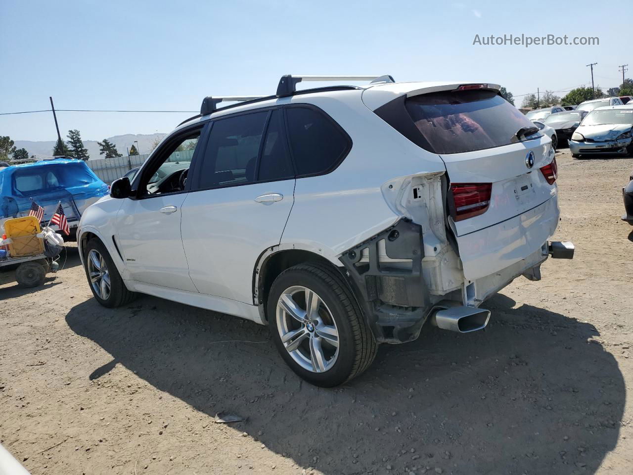 2015 Bmw X5 Xdrive35d White vin: 5UXKS4C56F0N05615