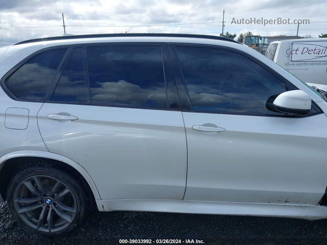 2015 Bmw X5 Xdrive35d White vin: 5UXKS4C56F0N11236