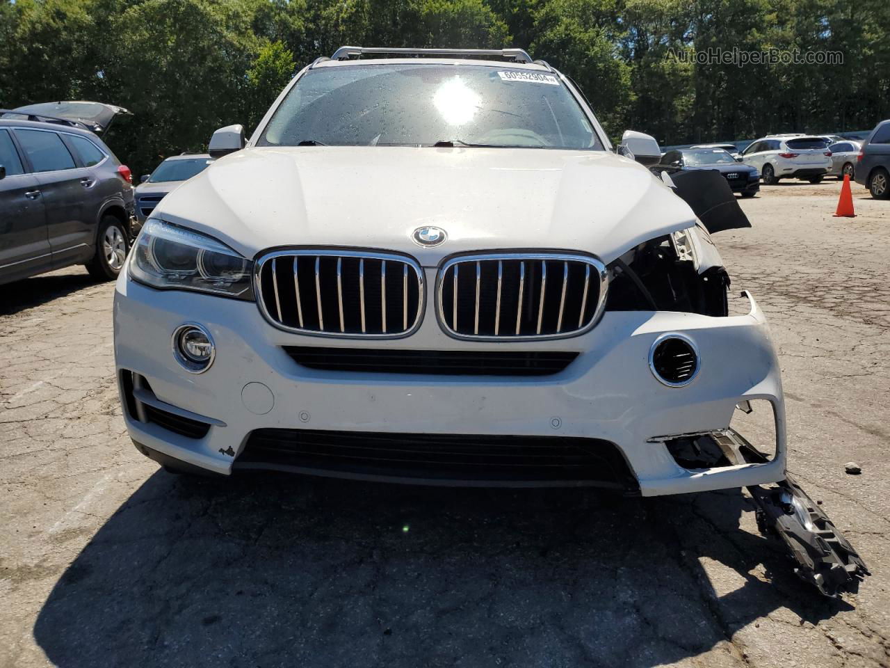 2014 Bmw X5 Xdrive35d White vin: 5UXKS4C57E0J96364