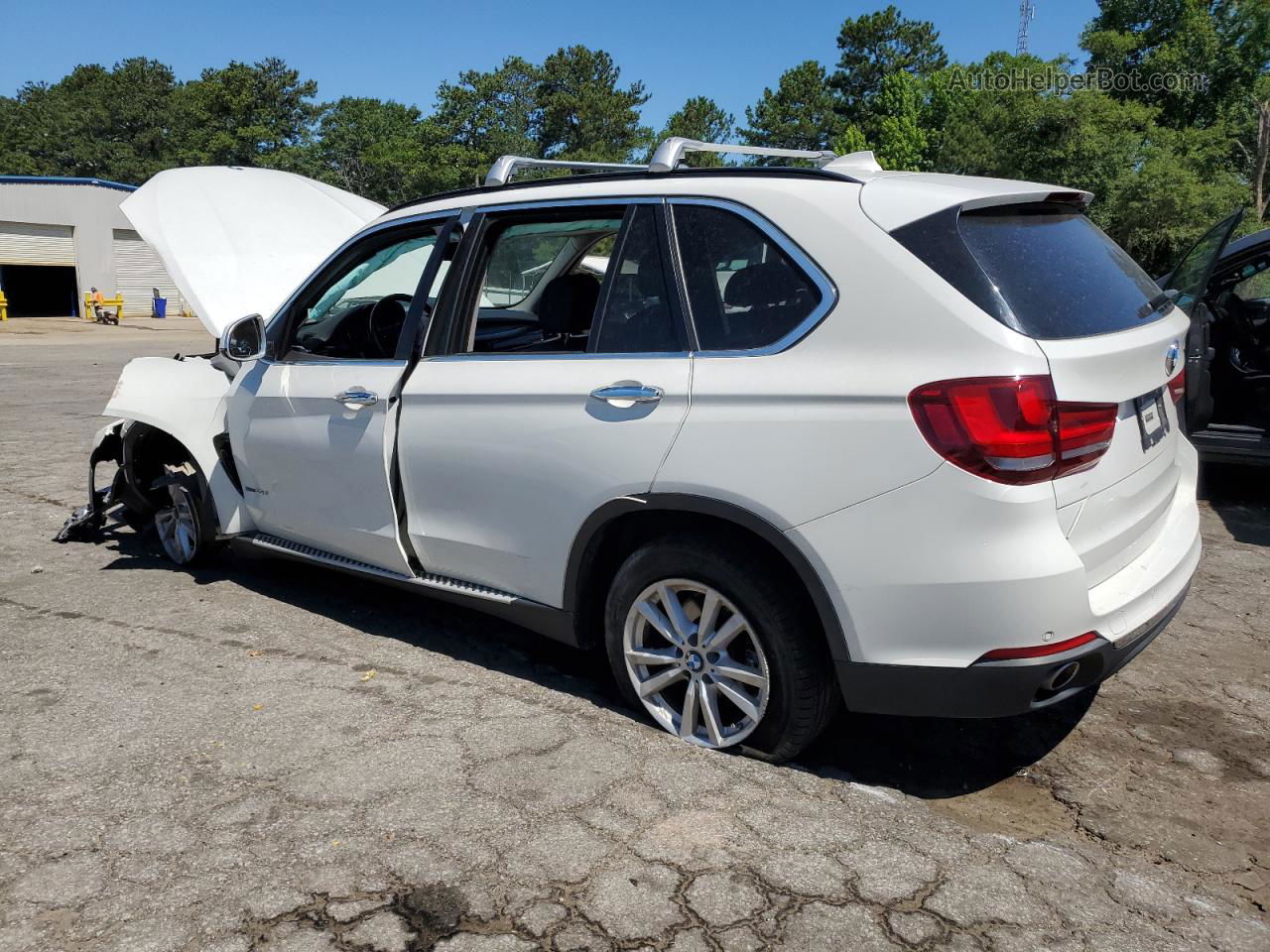 2014 Bmw X5 Xdrive35d White vin: 5UXKS4C57E0J96364