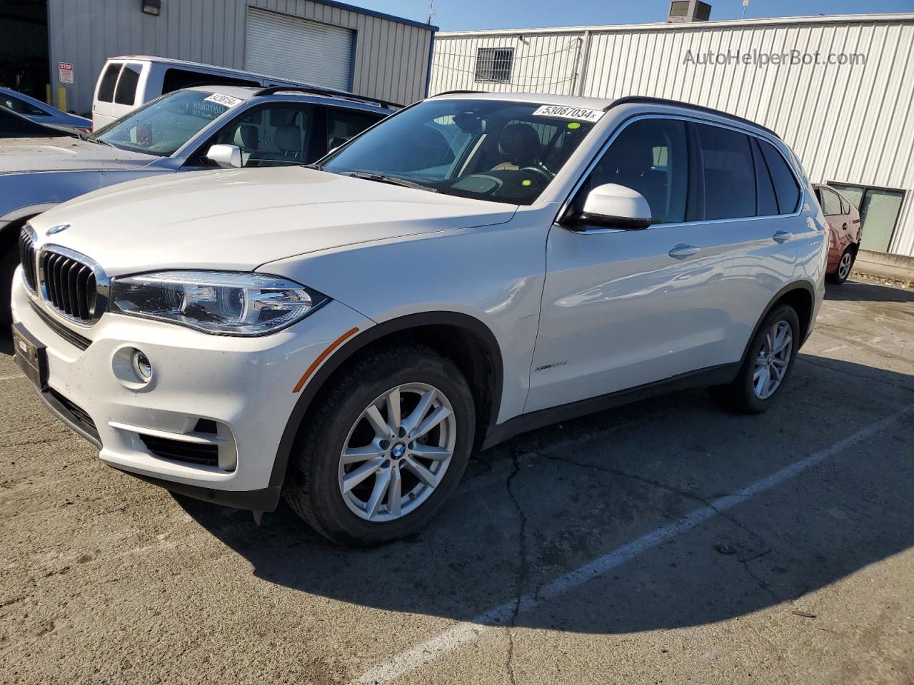 2015 Bmw X5 Xdrive35d White vin: 5UXKS4C57F0N08166