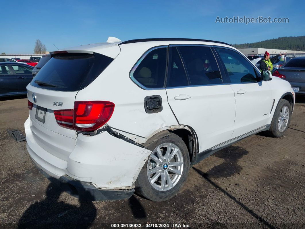 2015 Bmw X5 Xdrive35d White vin: 5UXKS4C57F0N11939