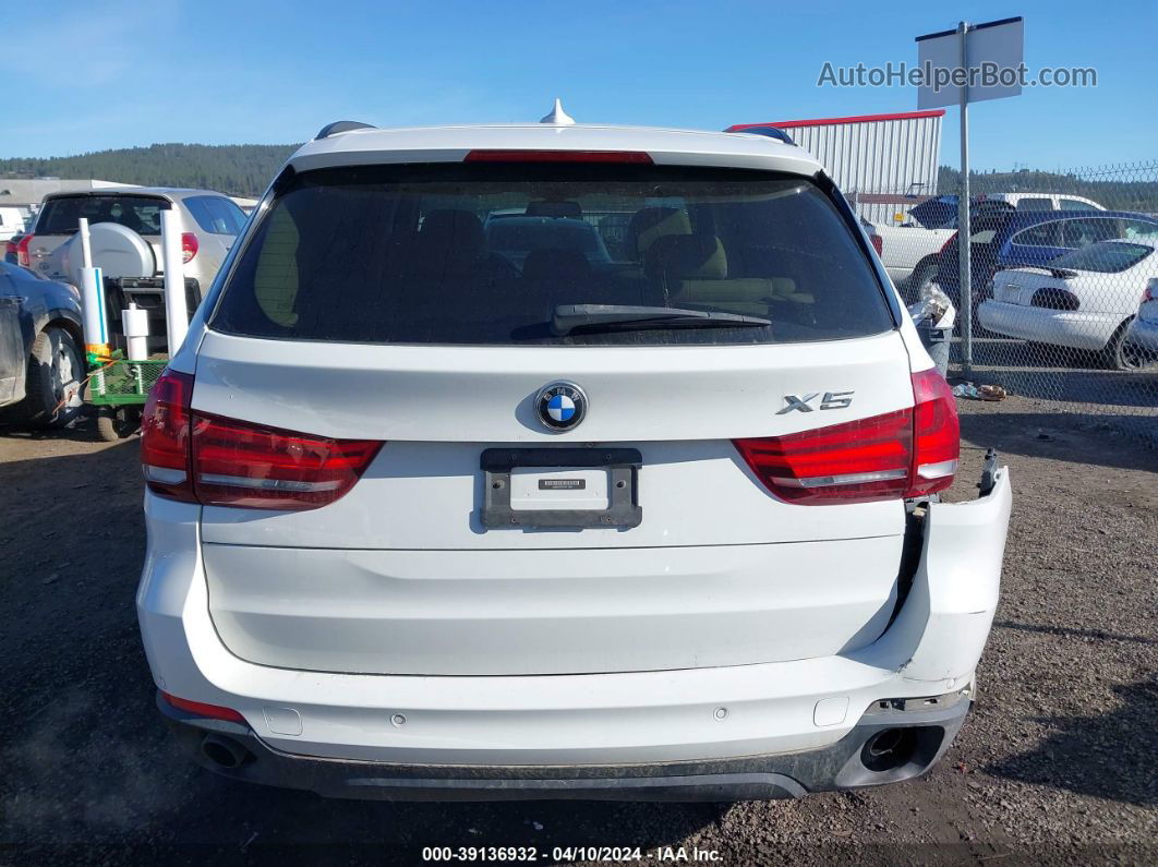 2015 Bmw X5 Xdrive35d White vin: 5UXKS4C57F0N11939