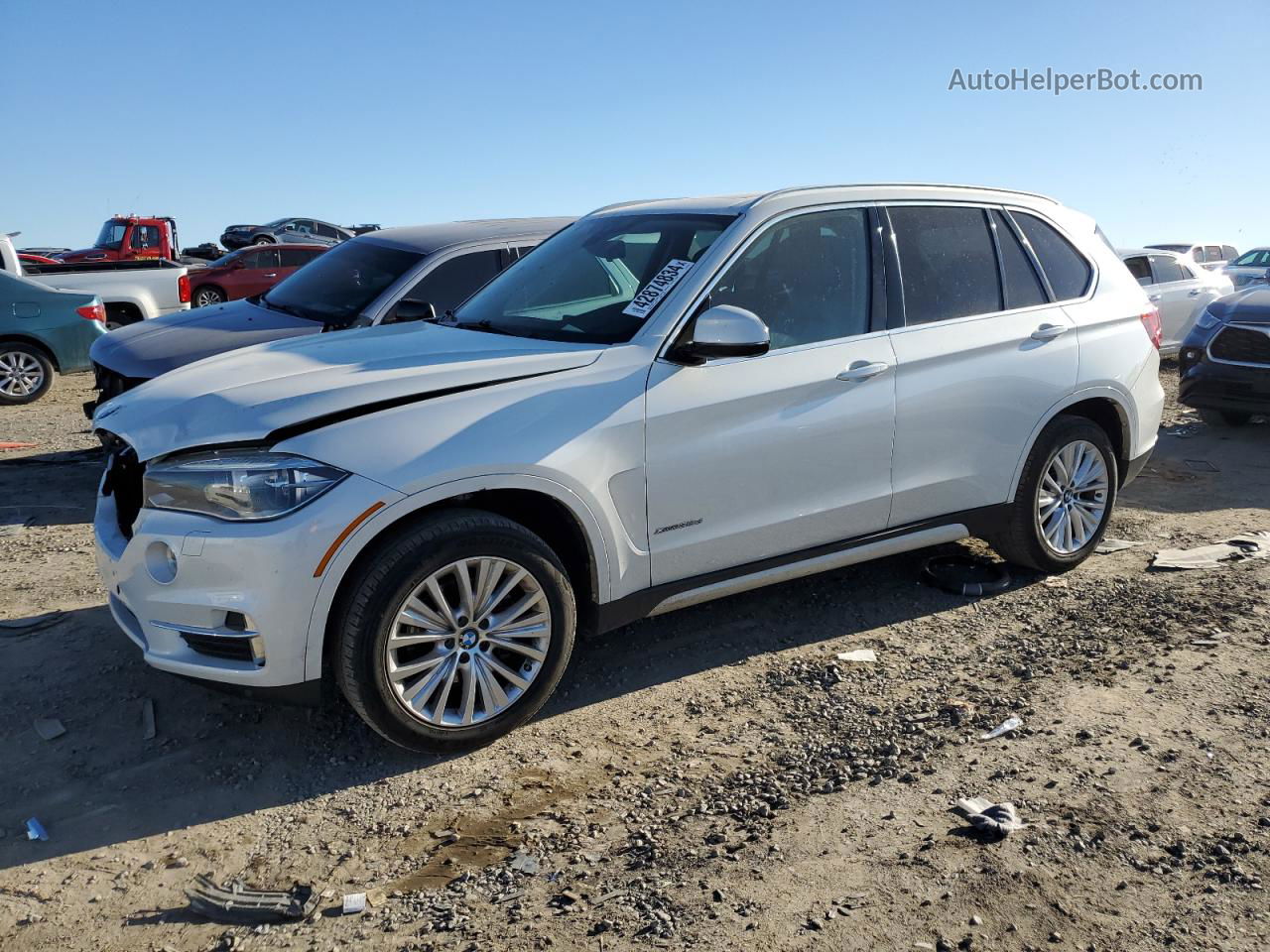 2016 Bmw X5 Xdrive35d White vin: 5UXKS4C57G0N14695