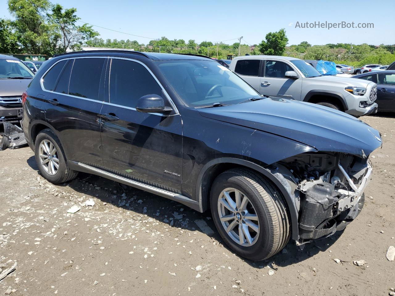 2015 Bmw X5 Xdrive35d Black vin: 5UXKS4C58F0N08127