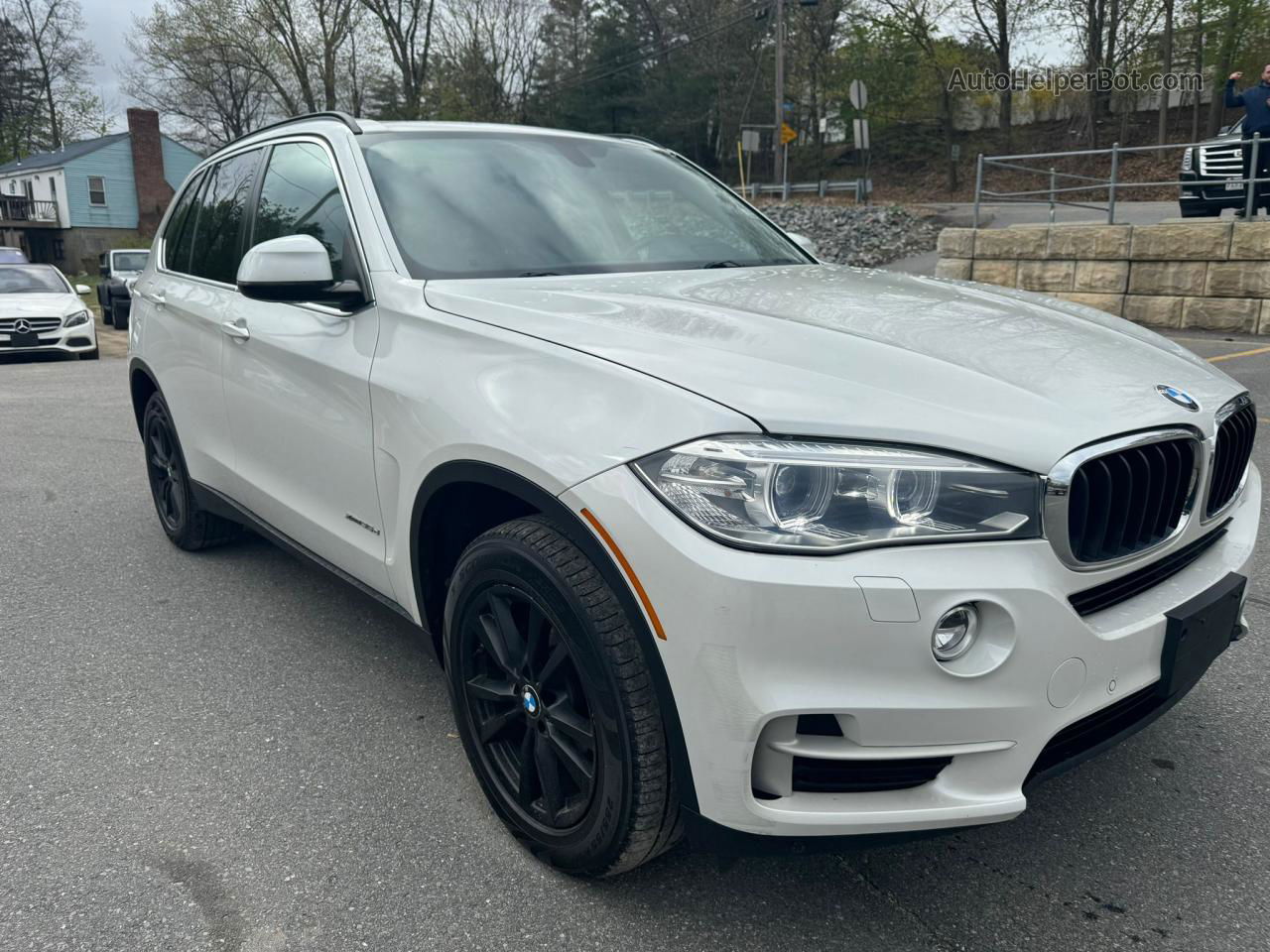 2015 Bmw X5 Xdrive35d White vin: 5UXKS4C58F0N09617