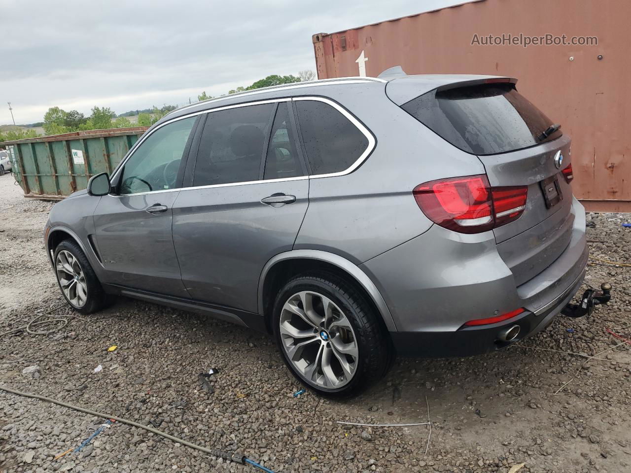 2015 Bmw X5 Xdrive35d Blue vin: 5UXKS4C58F0N10993