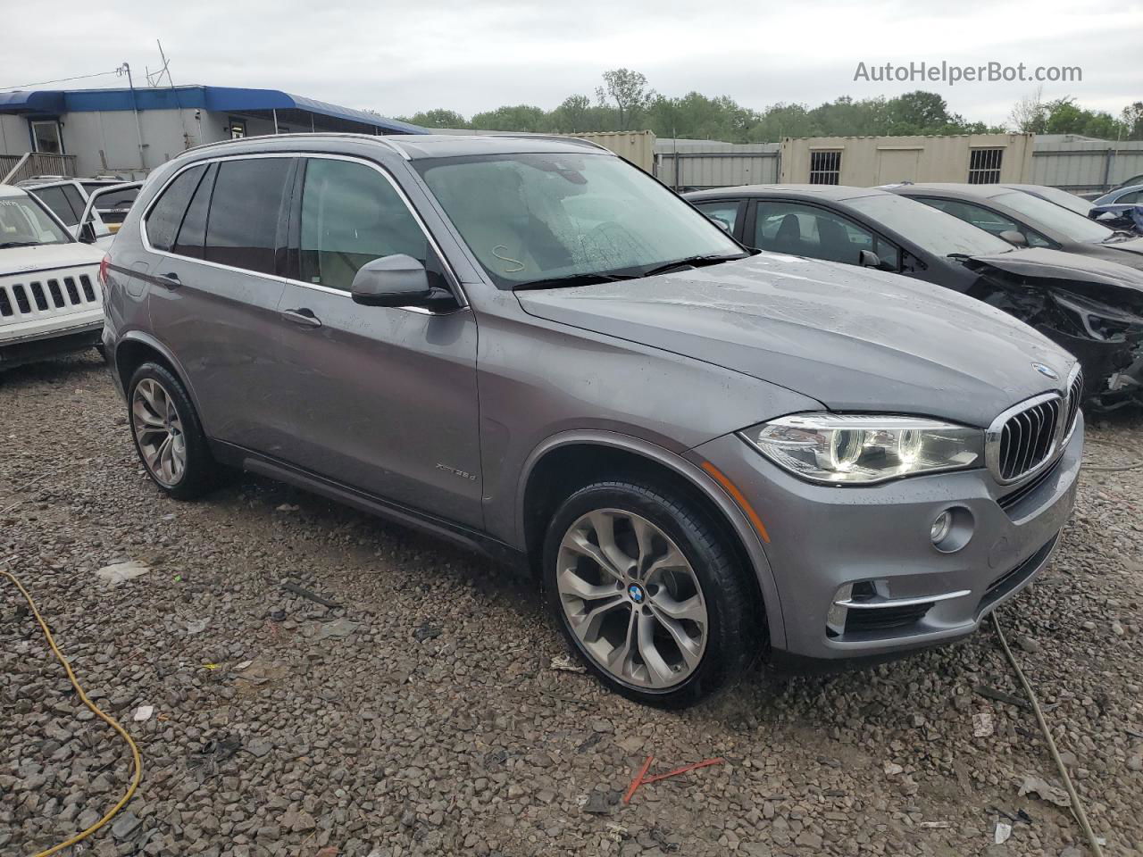 2015 Bmw X5 Xdrive35d Синий vin: 5UXKS4C58F0N10993