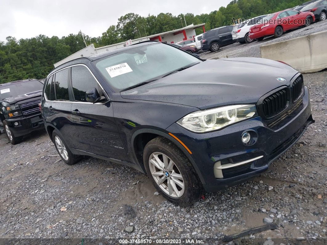 2015 Bmw X5 Xdrive35d Blue vin: 5UXKS4C59F0J99087