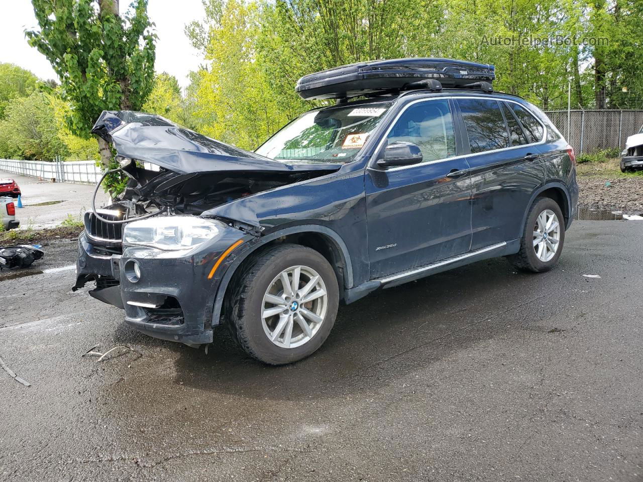 2015 Bmw X5 Xdrive35d Черный vin: 5UXKS4C59F0N11120