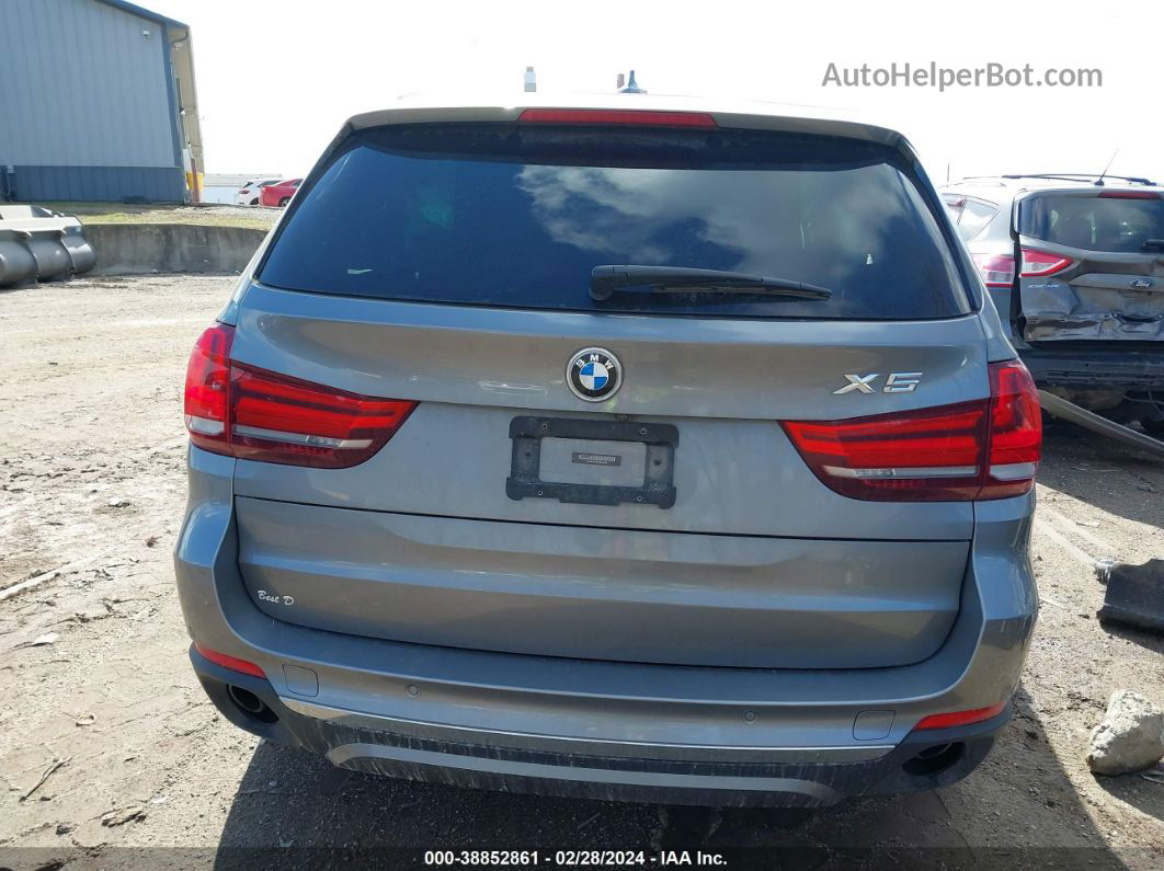 2015 Bmw X5 Xdrive35d Gray vin: 5UXKS4C59F0N12428