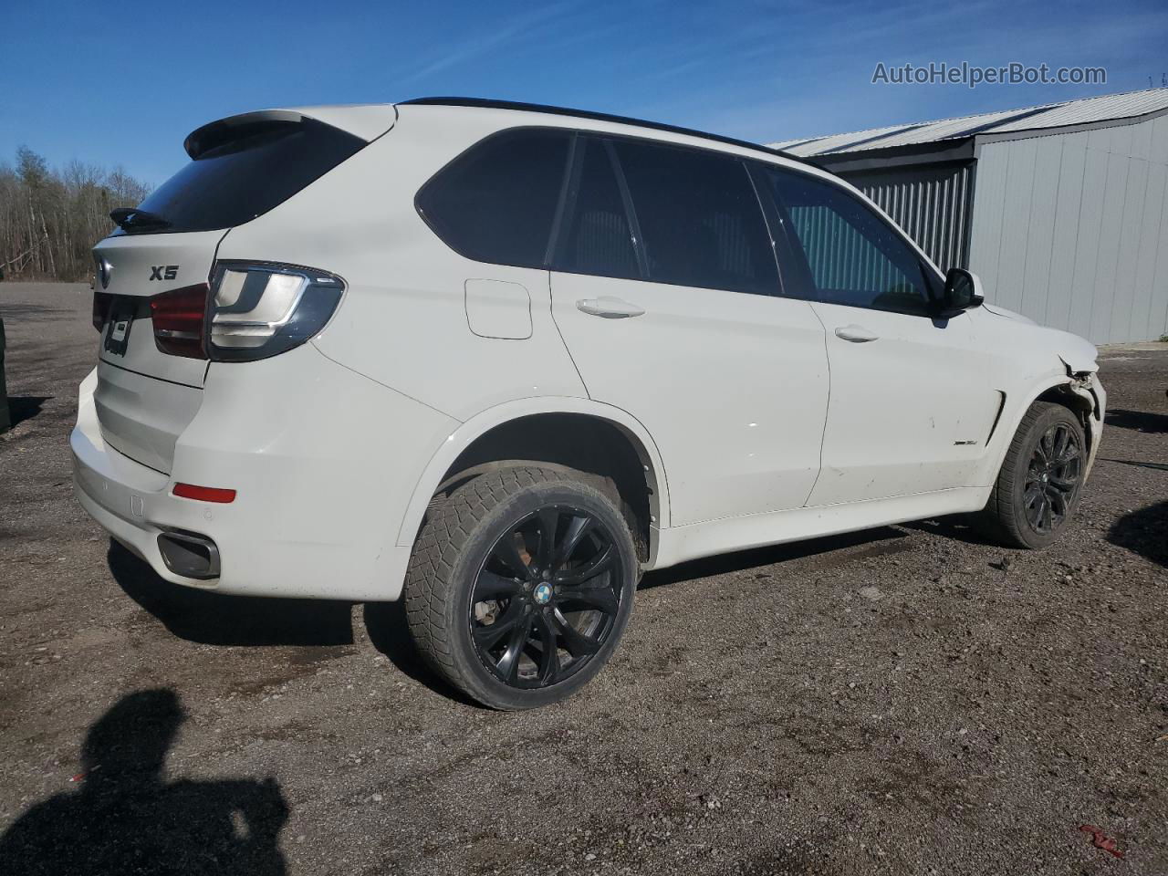 2015 Bmw X5 Xdrive35d White vin: 5UXKS4C5XF0N10817