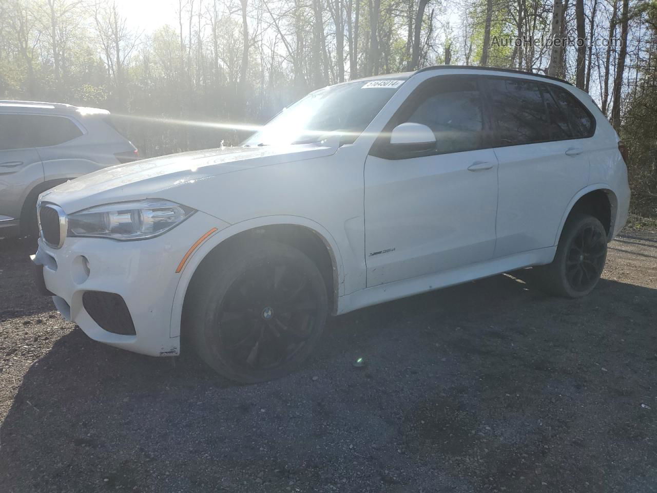 2015 Bmw X5 Xdrive35d White vin: 5UXKS4C5XF0N10817