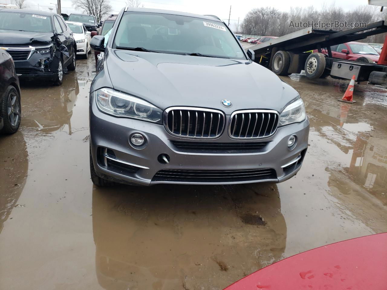 2016 Bmw X5 Xdr40e Gray vin: 5UXKT0C50G0S75156