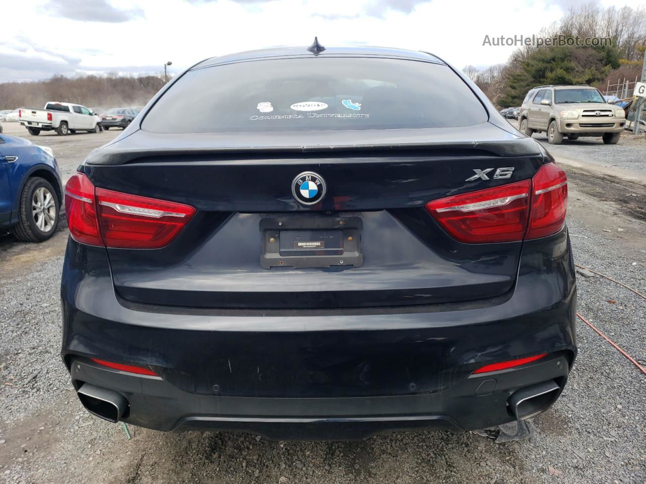 2016 Bmw X6 Sdrive35i Black vin: 5UXKU0C50G0F92306