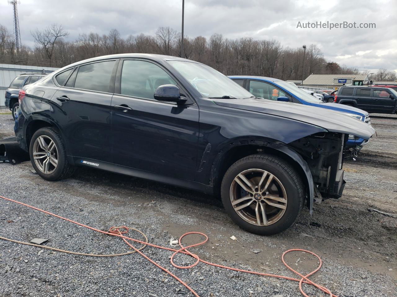 2016 Bmw X6 Sdrive35i Black vin: 5UXKU0C50G0F92306