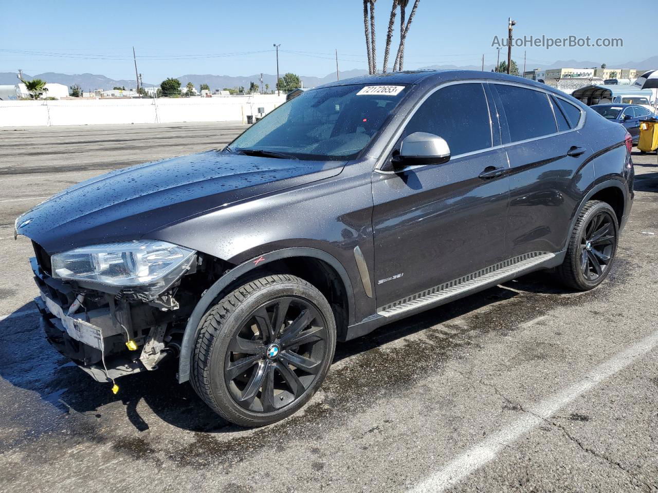 2016 Bmw X6 Sdrive35i Charcoal vin: 5UXKU0C51G0F92542