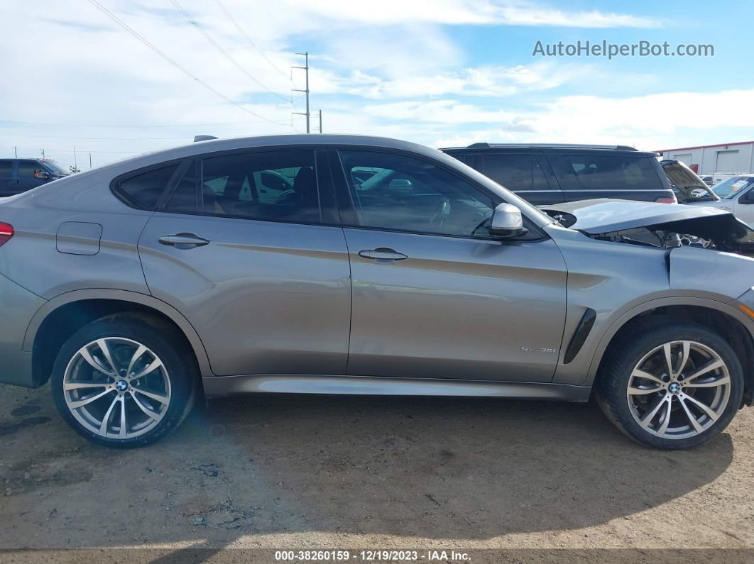 2016 Bmw X6 Sdrive35i Silver vin: 5UXKU0C52G0F92520