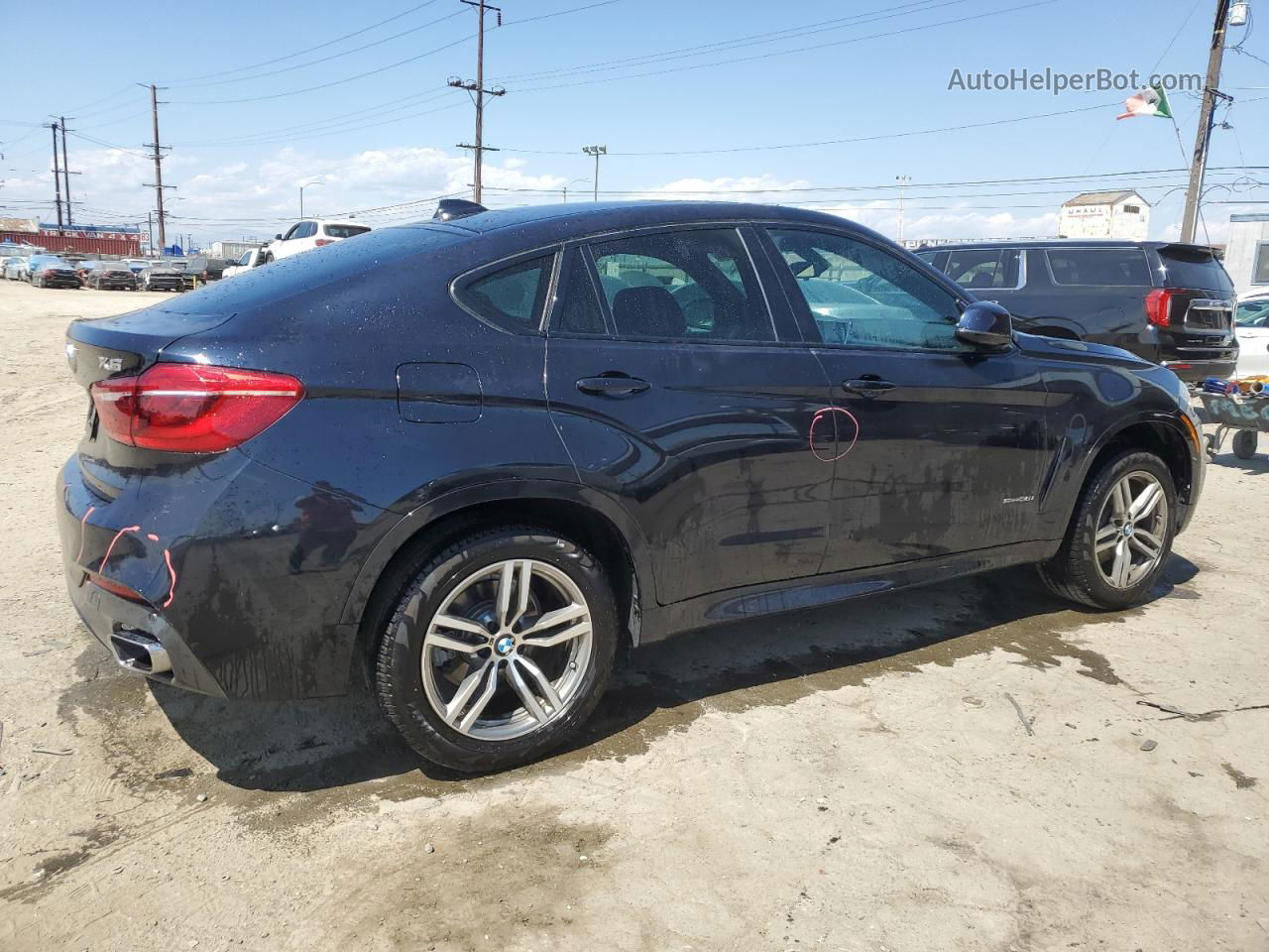 2016 Bmw X6 Sdrive35i Blue vin: 5UXKU0C52G0F93179