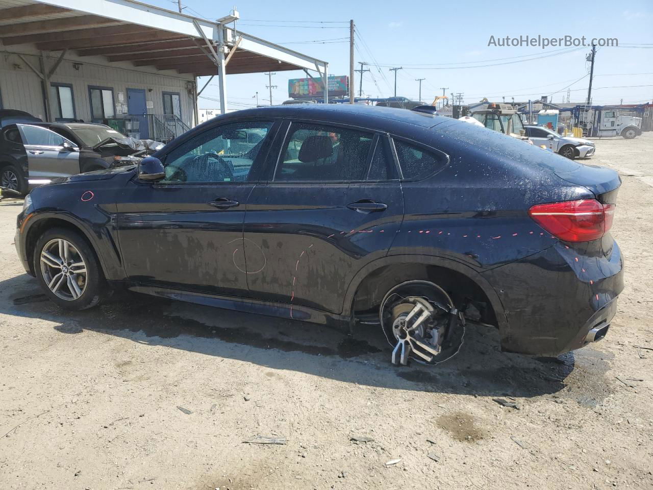 2016 Bmw X6 Sdrive35i Blue vin: 5UXKU0C52G0F93179