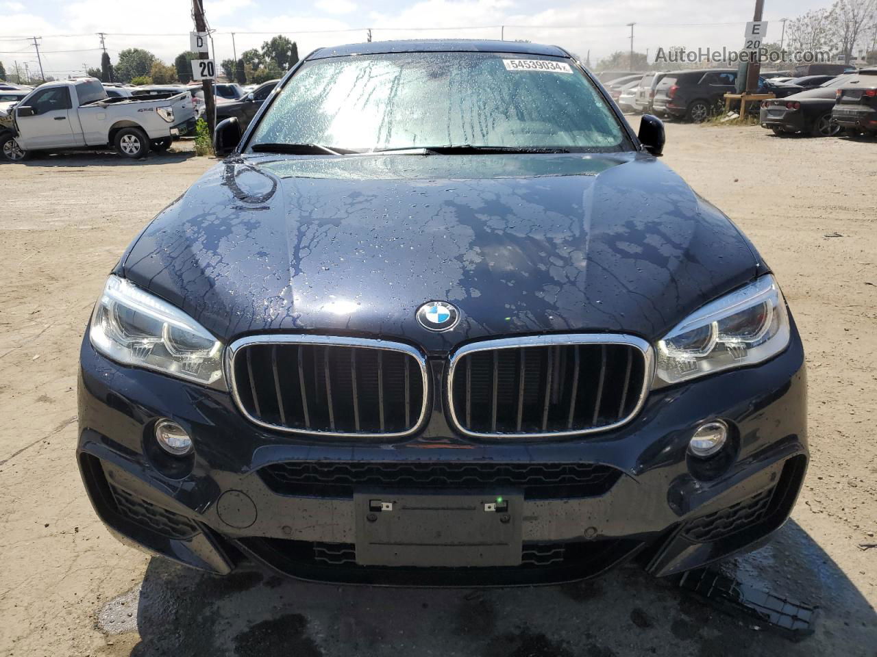 2016 Bmw X6 Sdrive35i Blue vin: 5UXKU0C52G0F93179