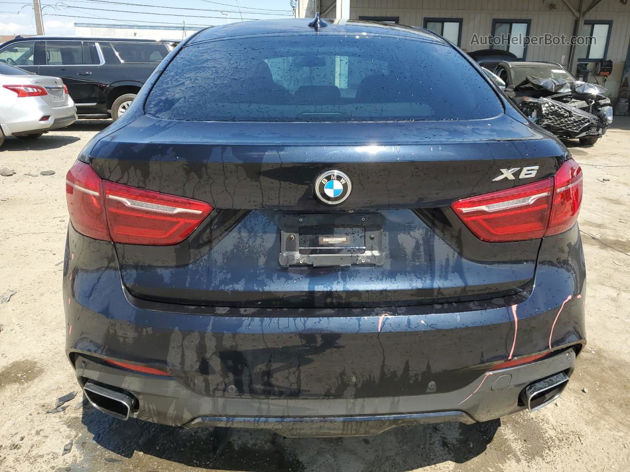 2016 Bmw X6 Sdrive35i Blue vin: 5UXKU0C52G0F93179