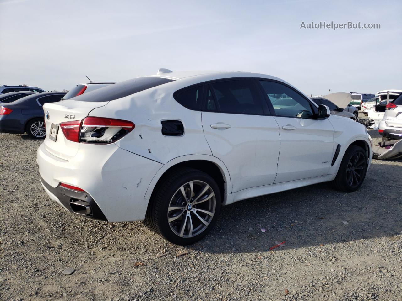 2016 Bmw X6 Sdrive35i White vin: 5UXKU0C53G0F93269