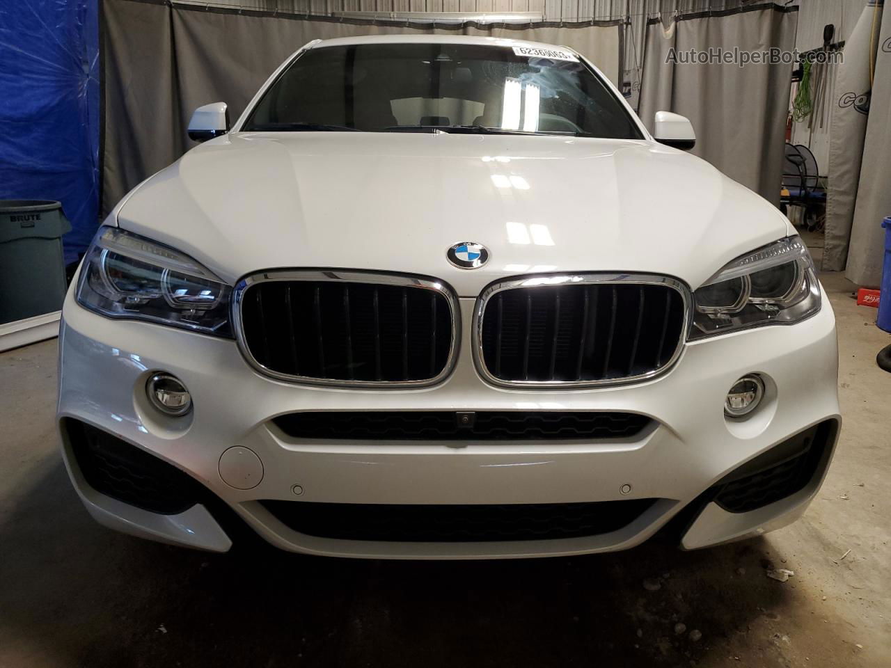 2016 Bmw X6 Sdrive35i White vin: 5UXKU0C54G0F93085