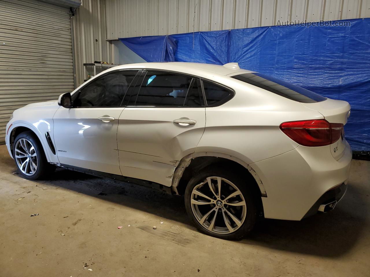 2016 Bmw X6 Sdrive35i White vin: 5UXKU0C54G0F93085