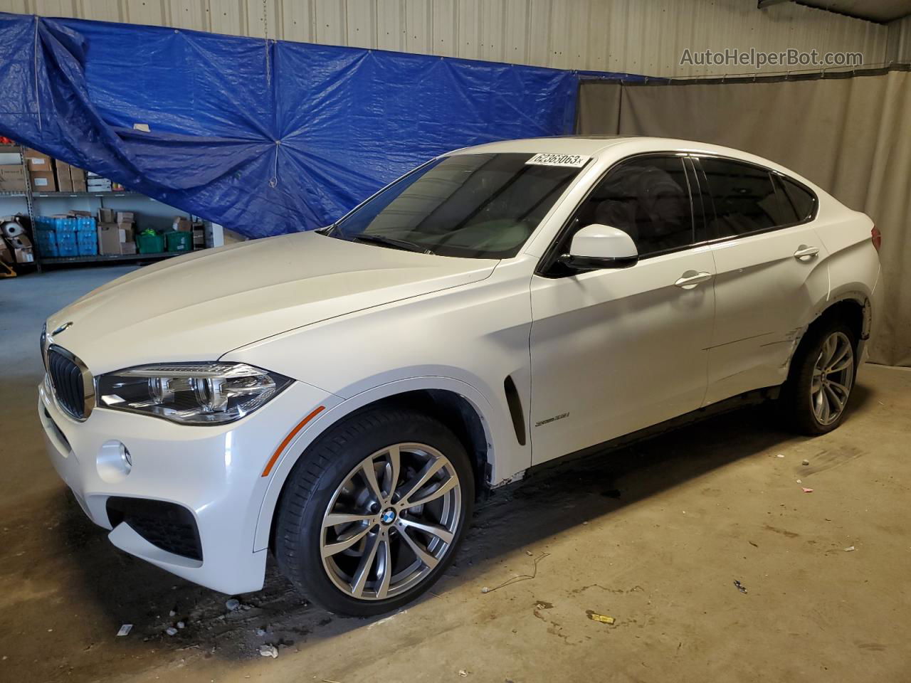 2016 Bmw X6 Sdrive35i White vin: 5UXKU0C54G0F93085