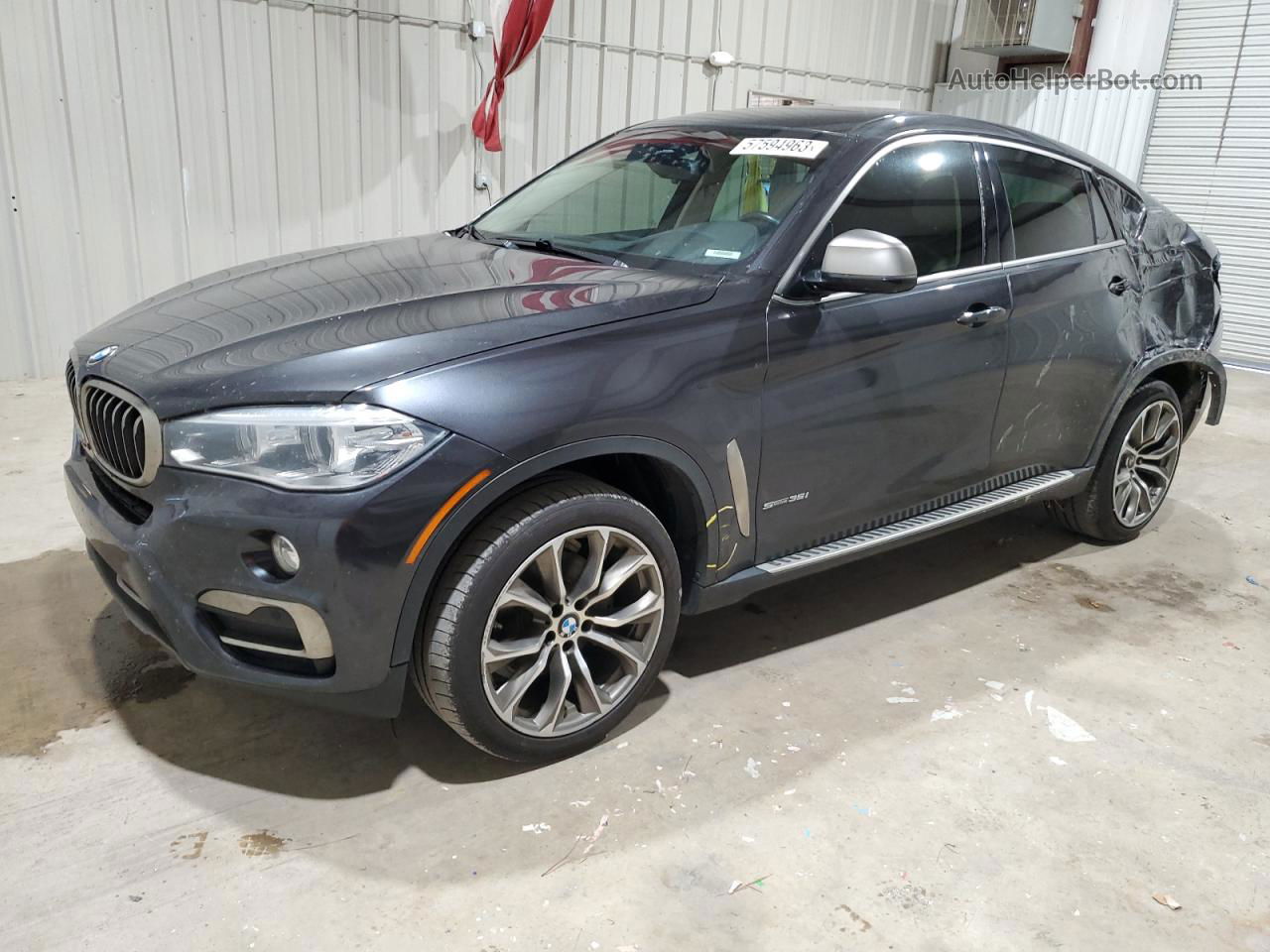 2016 Bmw X6 Sdrive35i Charcoal vin: 5UXKU0C55G0F92351