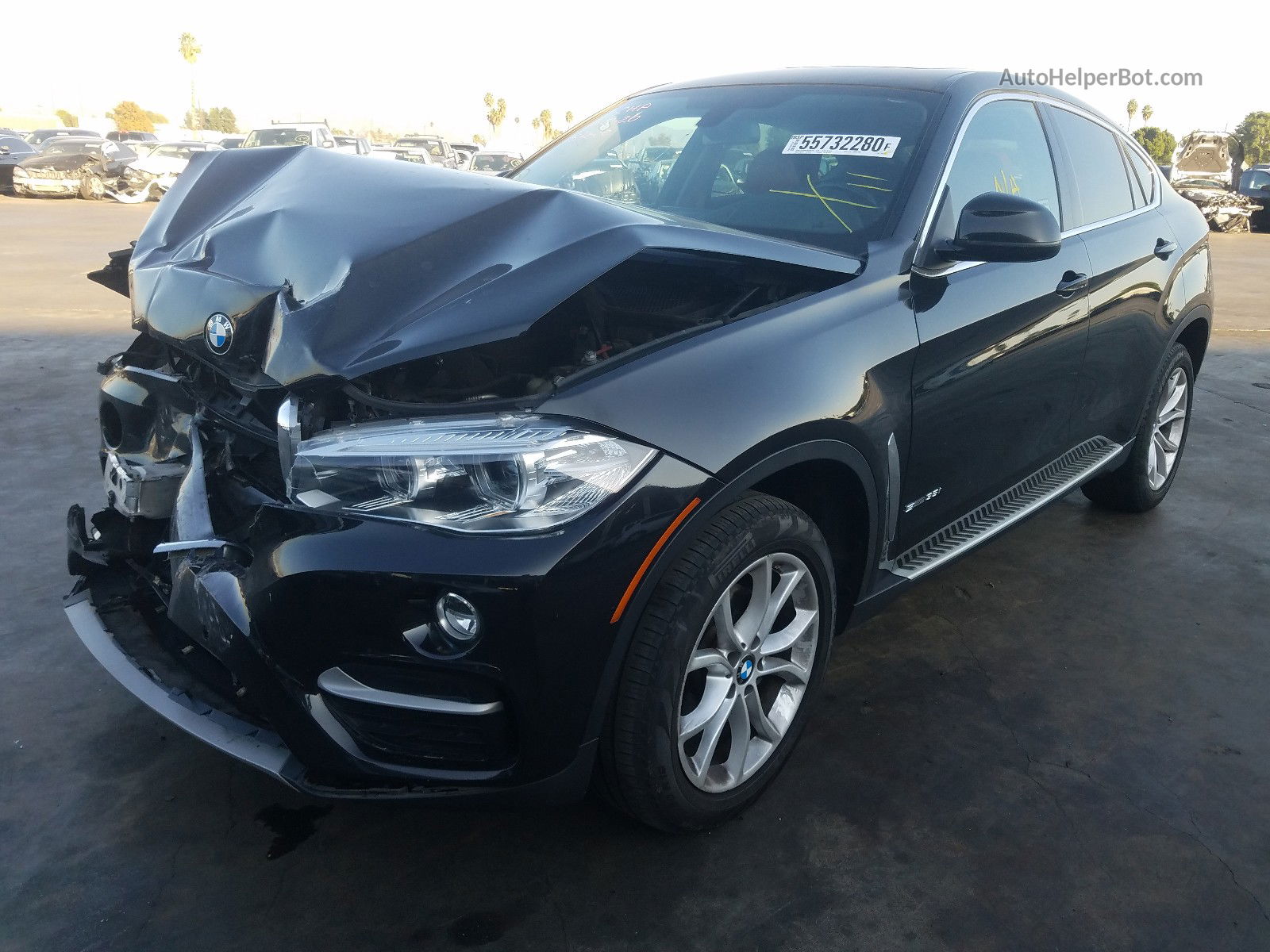 2016 Bmw X6 Sdrive35i Black vin: 5UXKU0C56G0F92763